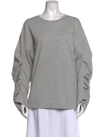 Pre-owned Dries Van Noten Crew Neck Long Sleeve Top W/ Tags In Grey