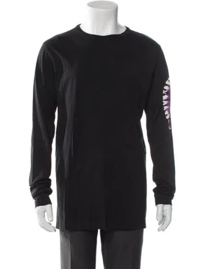 Pre-owned Dries Van Noten Crew Neck Long Sleeve T-shirt In Black