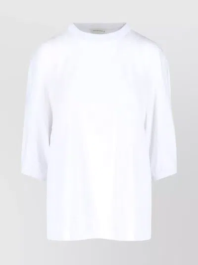 Dries Van Noten Crew Neck Plain Design Short Sleeves In White