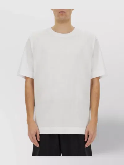 Dries Van Noten Crew Neck Short Sleeve Cotton T-shirt In White