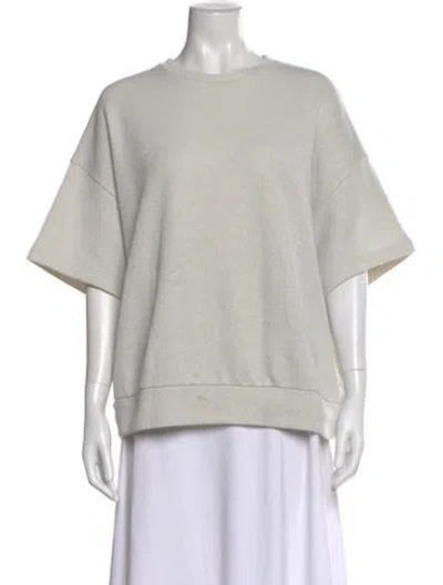 Pre-owned Dries Van Noten Crew Neck Short Sleeve Sweatshirt In Gray