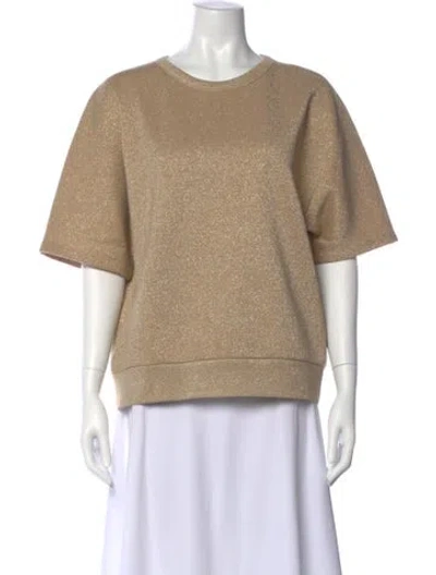 Pre-owned Dries Van Noten Crew Neck Short Sleeve Sweatshirt In Neutral