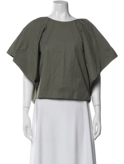 Pre-owned Dries Van Noten Crew Neck Short Sleeve Top In Gray