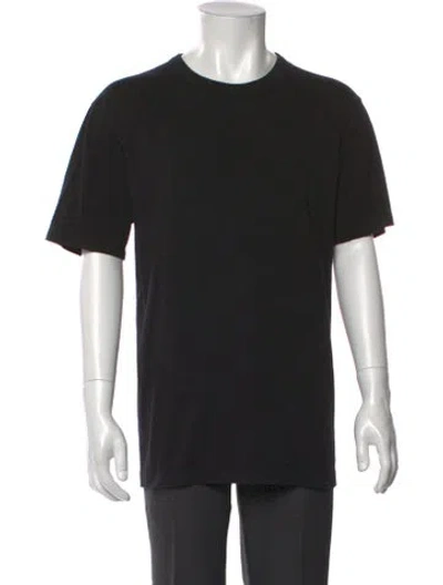 Pre-owned Dries Van Noten Crew Neck Short Sleeve T-shirt In Black