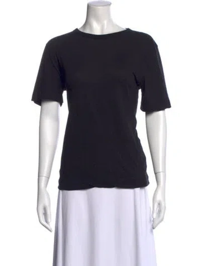 Pre-owned Dries Van Noten Crew Neck Short Sleeve T-shirt In Black