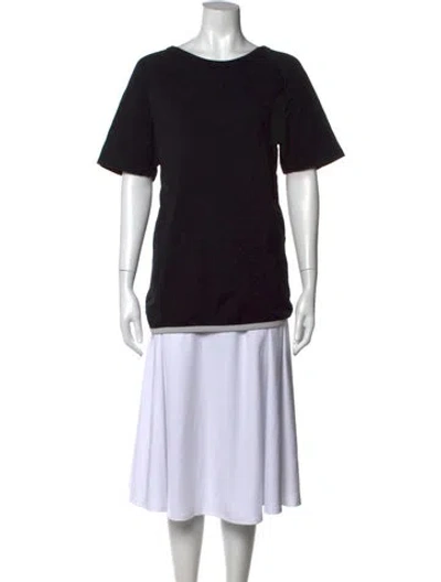 Pre-owned Dries Van Noten Crew Neck Short Sleeve T-shirt In Black