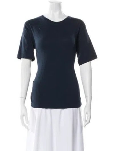 Pre-owned Dries Van Noten Crew Neck Short Sleeve T-shirt In Blue