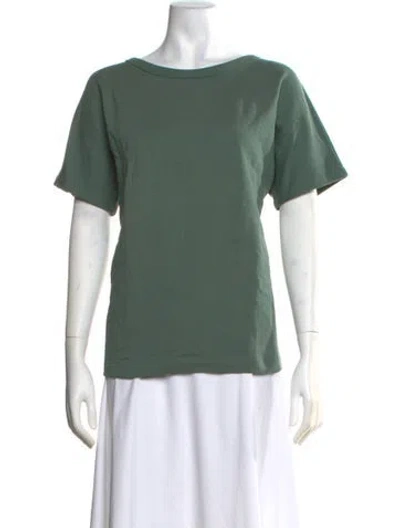 Pre-owned Dries Van Noten Crew Neck Short Sleeve T-shirt In Green