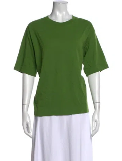Pre-owned Dries Van Noten Crew Neck Short Sleeve T-shirt In Green