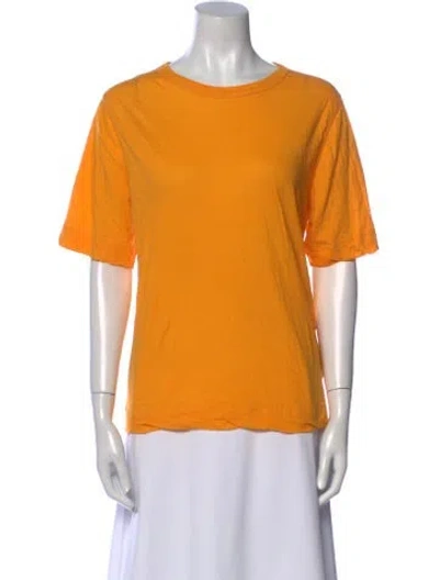 Pre-owned Dries Van Noten Crew Neck Short Sleeve T-shirt In Orange