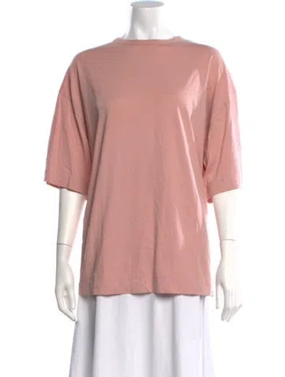 Pre-owned Dries Van Noten Crew Neck Short Sleeve T-shirt In Pink