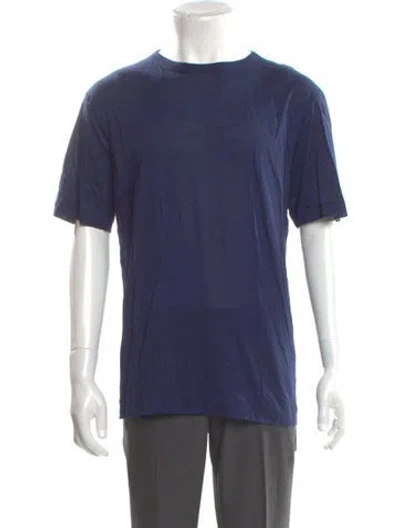 Pre-owned Dries Van Noten Crew Neck Short Sleeve T-shirt W/ Tags In Blue
