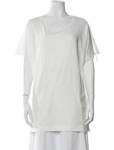 Pre-owned Dries Van Noten Crew Neck Short Sleeve T-shirt W/ Tags In White