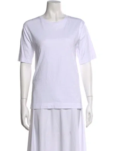 Pre-owned Dries Van Noten Crew Neck Short Sleeve T-shirt In White