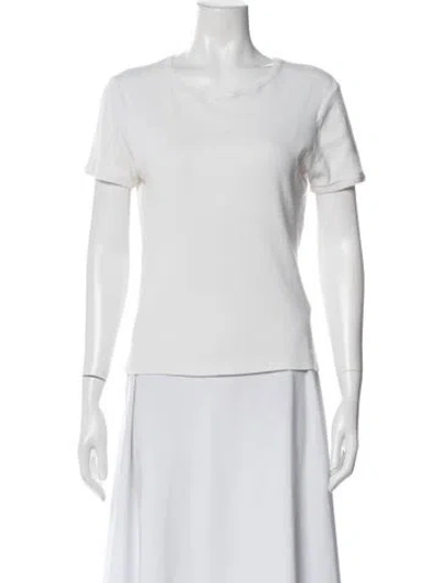 Pre-owned Dries Van Noten Crew Neck Short Sleeve T-shirt In White
