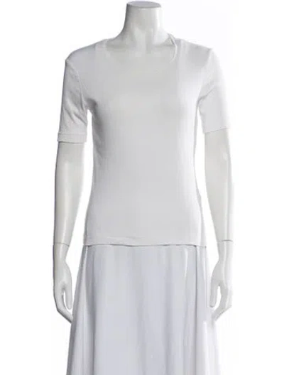 Pre-owned Dries Van Noten Crew Neck Short Sleeve T-shirt In White