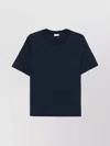 Dries Van Noten Crew Neck Short Sleeves Straight Hem In Navy