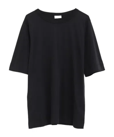 Dries Van Noten Crew Neck Short-sleeved T-shirt In Black