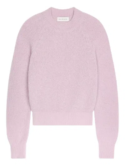 Dries Van Noten Crew-neck Sweater In Pink