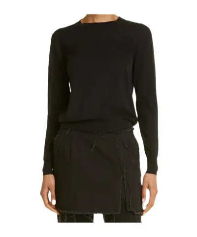 Dries Van Noten Crew Neck Sweater In Black