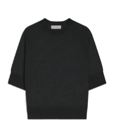 Dries Van Noten Crew Neck Sweater In Black