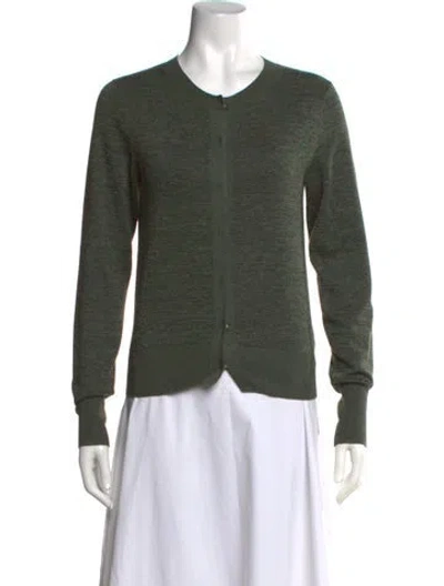Pre-owned Dries Van Noten Crew Neck Sweater In Green