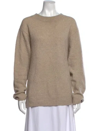 Pre-owned Dries Van Noten Crew Neck Sweater In Neutrals