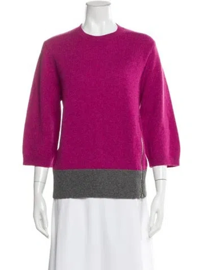 Pre-owned Dries Van Noten Crew Neck Sweater In Pink