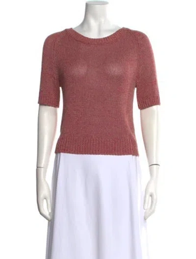 Pre-owned Dries Van Noten Crew Neck Sweater In Pink