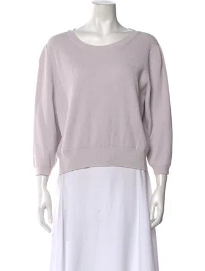 Pre-owned Dries Van Noten Crew Neck Sweater In Purple