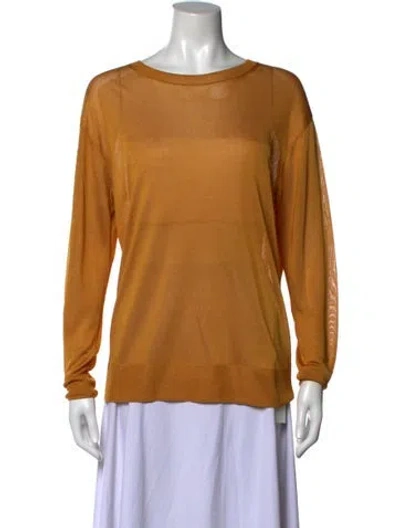 Pre-owned Dries Van Noten Crew Neck Sweater In Yellow