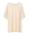Dries Van Noten Crew Neck T-shirt In Nude