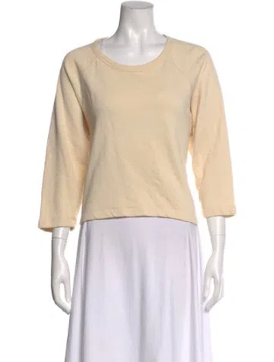 Pre-owned Dries Van Noten Crew Neck Three-quarter Sleeve Sweatshirt In Neutral
