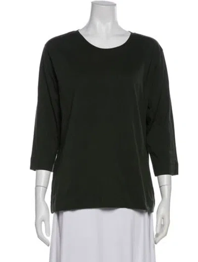 Pre-owned Dries Van Noten Crew Neck Three-quarter Sleeve T-shirt In Green