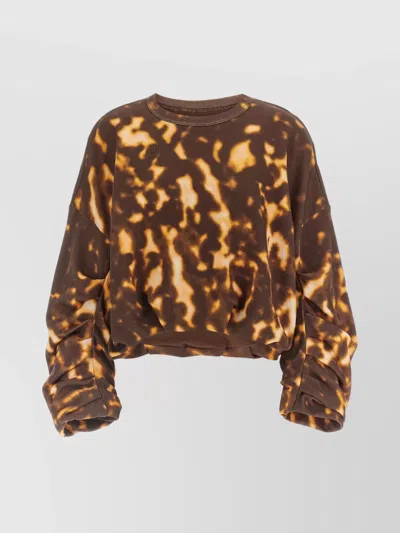 DRIES VAN NOTEN CREW NECK TIE-DYE SWEATSHIRT