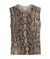 Dries Van Noten Tamba Printed Top In Beige In Brown
