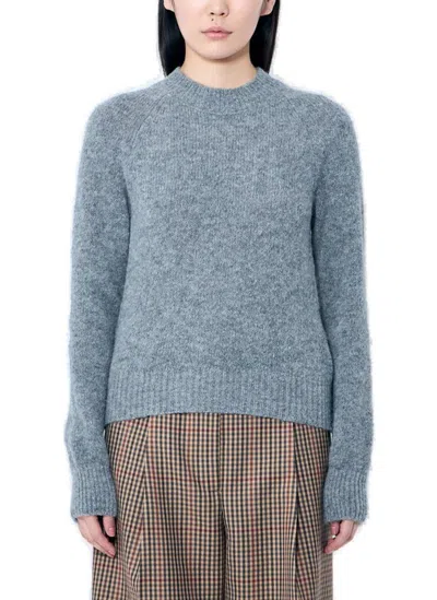 Dries Van Noten Women Texas Wool-blend Sweater In Gray