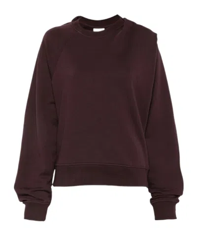 Dries Van Noten Crew-neck Sweatshirt In Brown