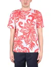 Dries Van Noten Men Crewneck T-shirt In Orange