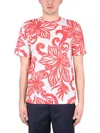 Dries Van Noten Men Crewneck T-shirt In Orange