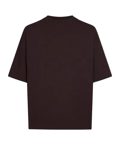 Dries Van Noten Crew-neck T-shirt In Brown
