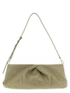 Dries Van Noten Large Textured Clutch Adjustable Strap In Green
