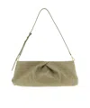 Dries Van Noten Large Textured Clutch Adjustable Strap In Green
