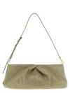 Dries Van Noten Large Textured Clutch Adjustable Strap In Green
