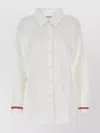 Dries Van Noten Crisp Cotton Shirt With Trim And Cuffs