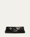 Dries Van Noten Crisp Leather Clutch Bag In Black