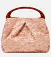 Dries Van Noten Crinkled Design Top Handle Adjustable Strap In Pink