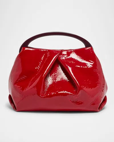 Dries Van Noten Crisp Patent Leather Crossbody Bag In Red