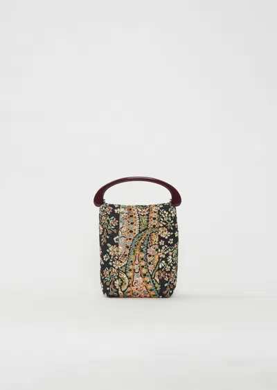 Dries Van Noten Crispino Floral Motif Bag In Brown 703