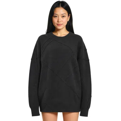 Dries Van Noten Criss Cross Knit Top In Black